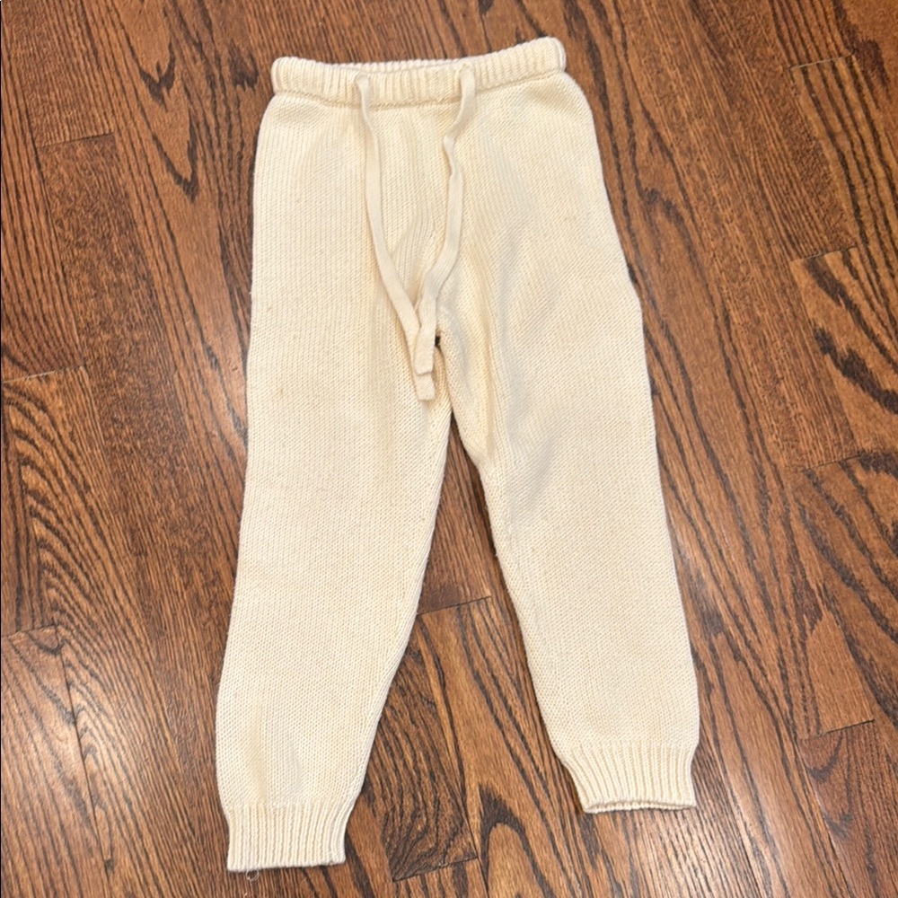 MINNOW Cozy Cream Knit Kids Bottoms